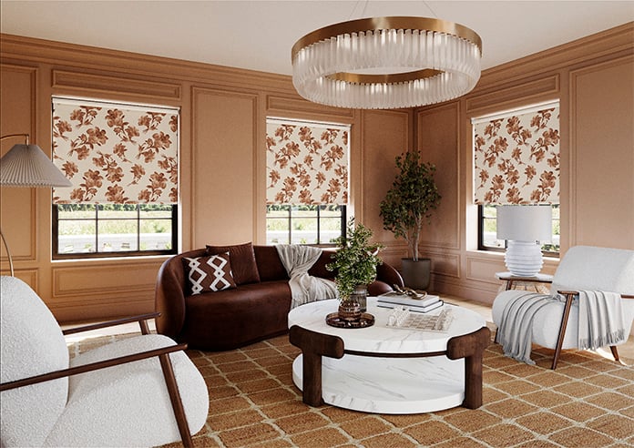 Ted Baker Midnight Garden, Terracotta - Roller Blind - Image 7